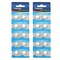 20 pcs Alkaline Batteries AG13 AG-13 LR44 357 357A A76 303 L1154 1128MP 1166A D76A G13A GPA7 GPA76 1.5v Coin Cell Battery by Insten